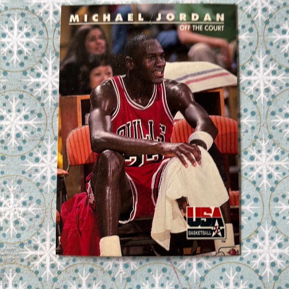 Michael Jordan off the court USA basketball card